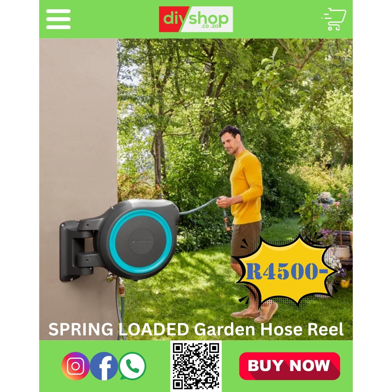 Hose Reel Wall-Mounted Hose Box RollUp Gardena