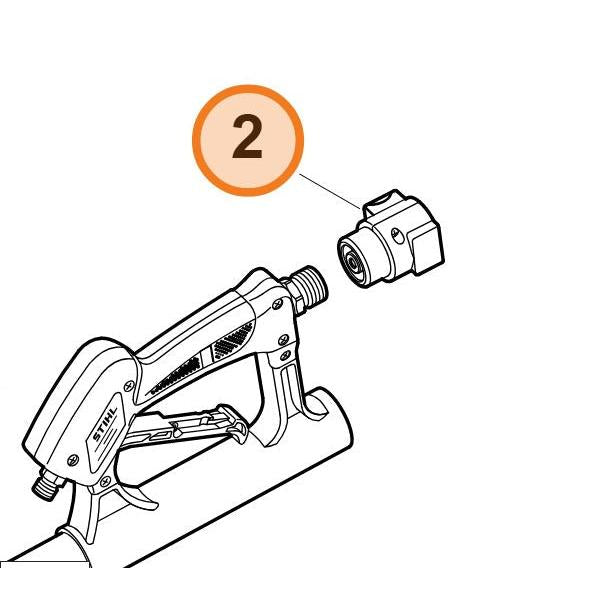 Connecting piece for Pressure Washer Telescopic Handle STIHL