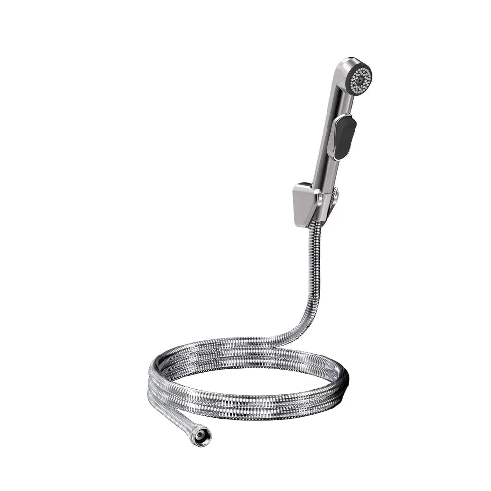 Bidet Shattaf Istinja Sprayer iZYAPI-Silver-120𝑐𝑚-