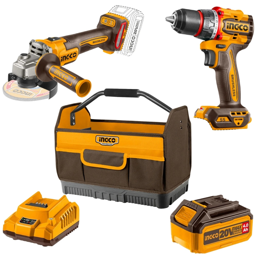 Grinder & Drill Cordless 20π Hobby Combo iNGCO