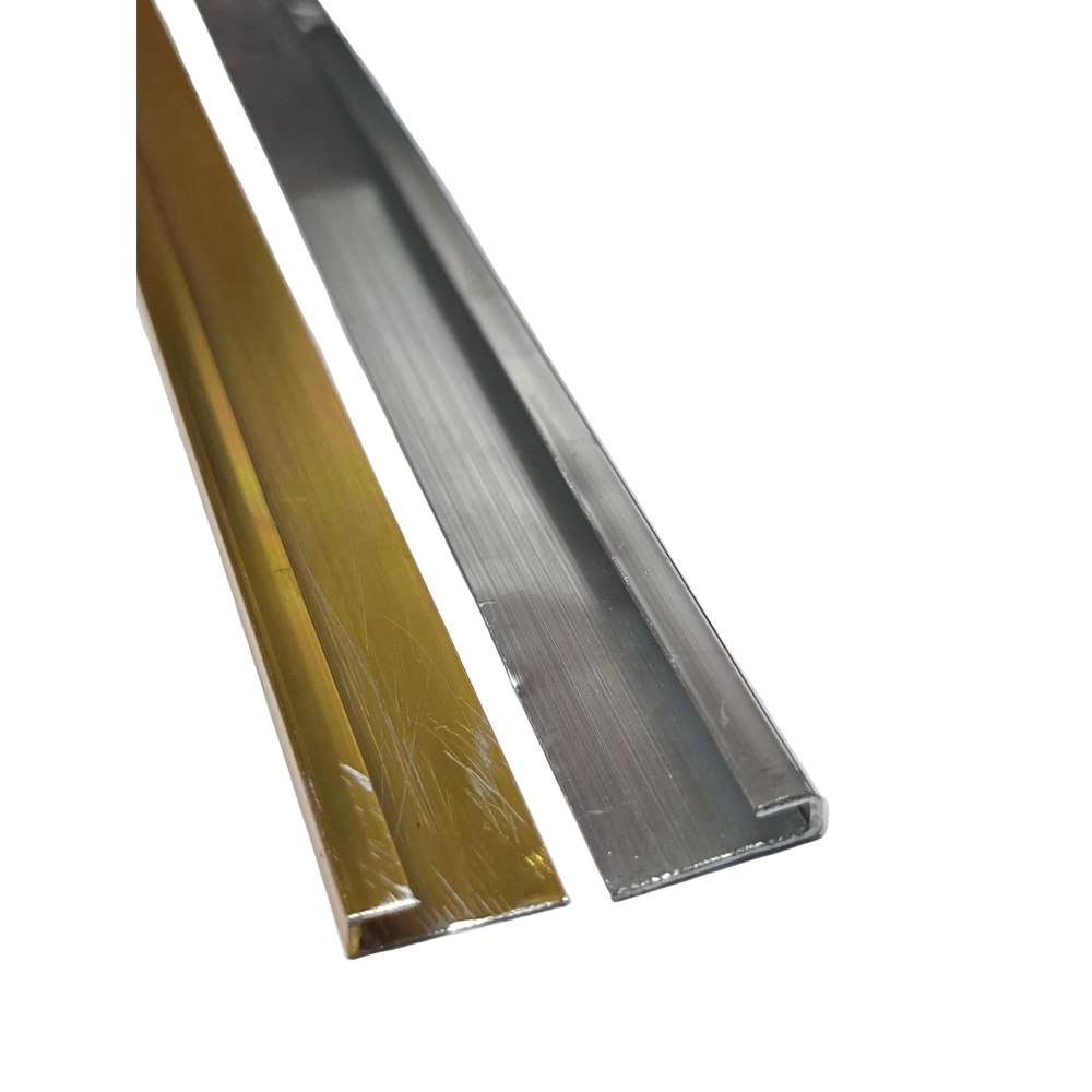 Aluminuim U Cover Angle-ƒ20x0.5𝑚𝑚 x 𝐿(4x625𝑚𝑚)-Brass