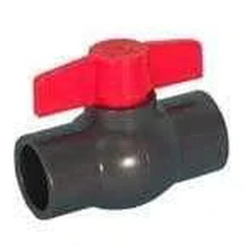 Ball Valve Pvc Red Handle Threaded-15mm-