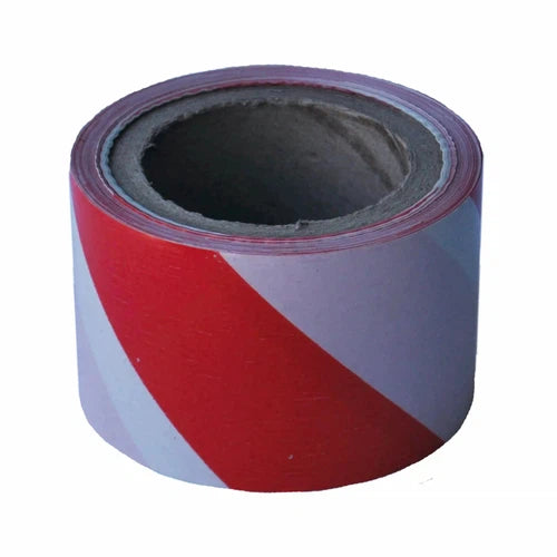 Barrier Tape Red/White Roll-π€75ππ x 100π-