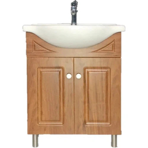 Basin Cabinet Double Round Livornoⓓ-Walnut-