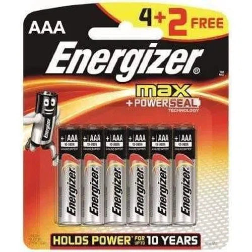 Battery 1.5𝑉 AAA Alkaline Energizer-𝑝/6