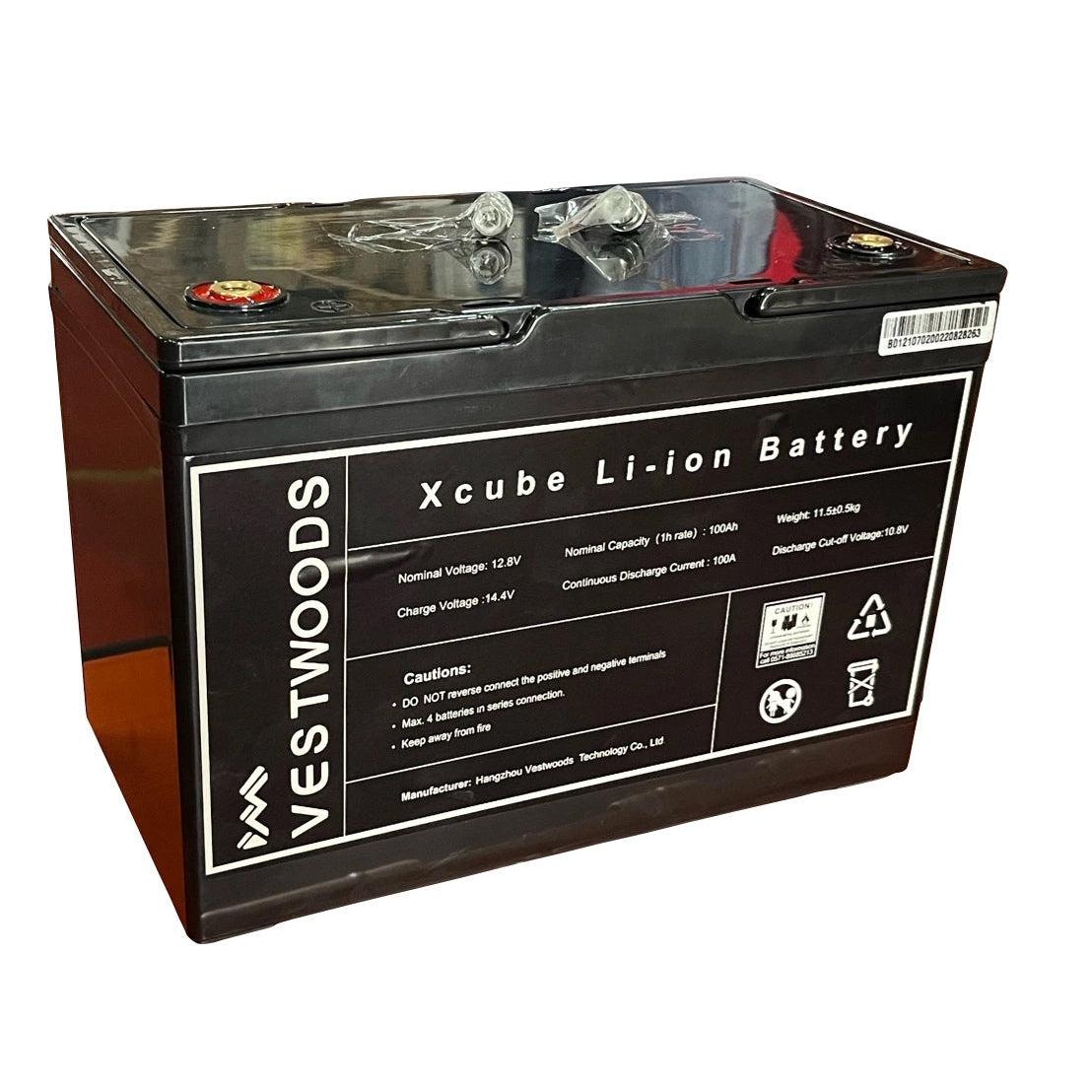 Battery 12𝑉 Li-Ion LiFePO₄ 100𝐴𝒉/1.2𝑘𝑊 (4x4 Size) Vestwoods-Batteries-Vestwoods-diyshop.co.za