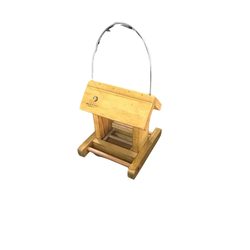 Bird Feeder Wood with Perspex-Small (𝑤20x𝐷21xℎ21𝑐𝑚)