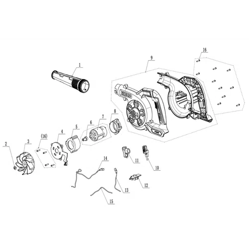 Blower Cordless 20π iNGCO-Tool Only-