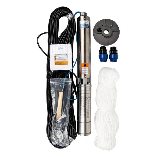 Borehole Motor 4" 230𝑉 + Wet End KIT Pascali-0.55𝑘𝑊/1.8𝑚³ℓ𝑝𝒉/𝐻72𝑚/Cable 50𝑚-