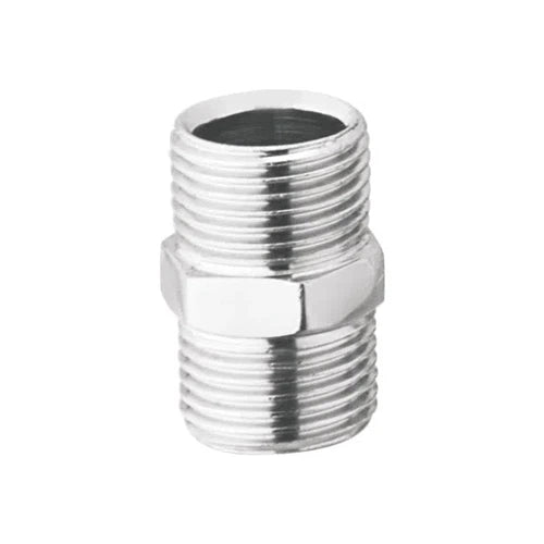 Brass Hex Nipple-1/2" x 1/2"-