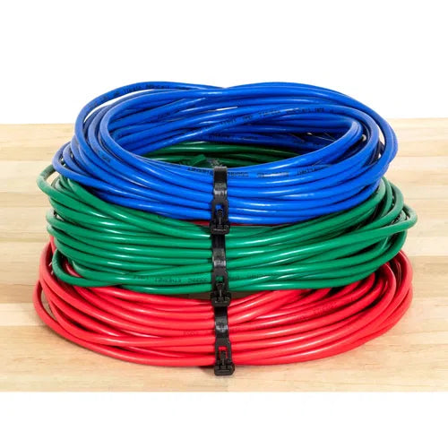 Cable Tie Nylon Re-Sealable-πΏ200 x π€4.5ππ(15Pack)-Black-