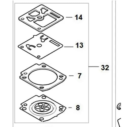 Carburettor Repair Kit 1142/ STIHL-