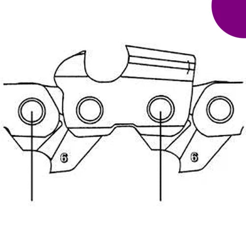 Chainsaw Chain 𝑃1/4"Picco🟣 STIHL »-𝑇1.1𝑚𝑚 71PM3-28𝐷𝐿-