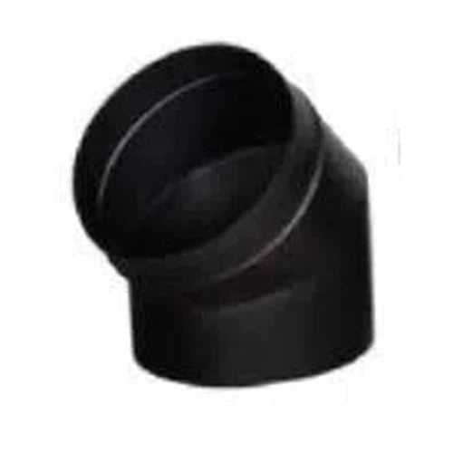 Chimney Flue Bend 45Β° Steel Sprayed-β150ππ-Matt Black-