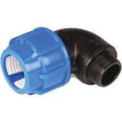 Compression PP Elbow Male-20 x 1/2"-