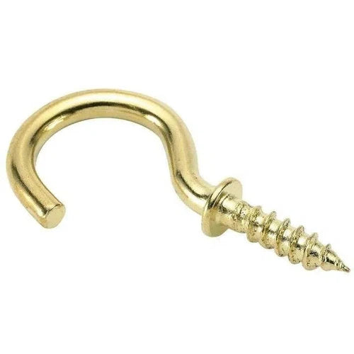 Cup Hook Round Brass Plated-25mm-๐/10-