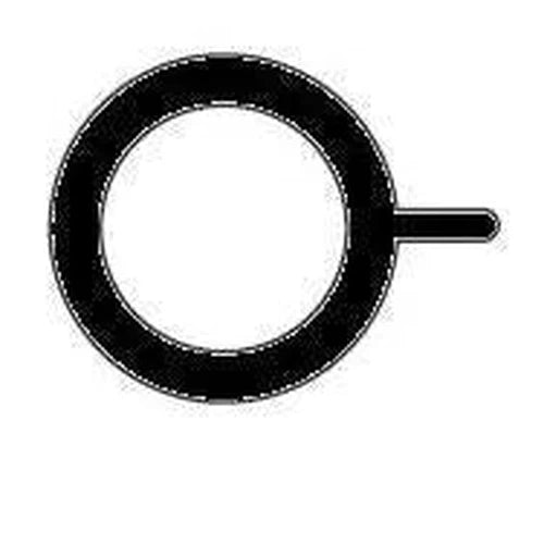 Curtain Rod Rings Poly-25mm-Matt Black-10s