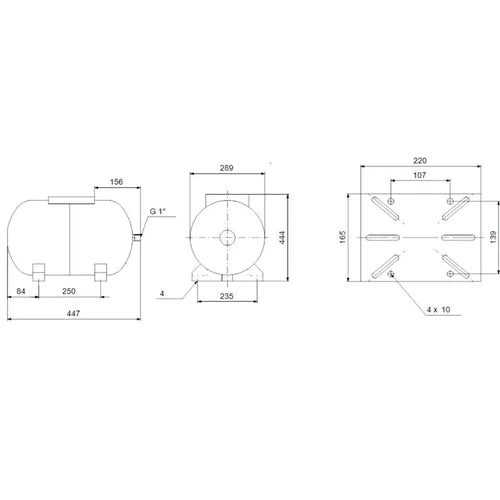 Diaphragm Tank for Pressure Pump Grundfos-24ℓ-