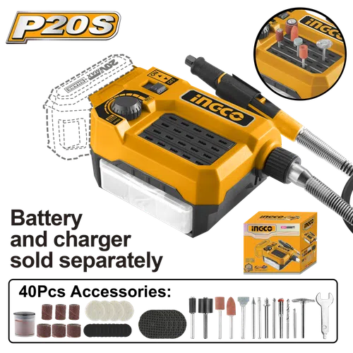 Die Grinder Cordless 20π iNGCO-Tool Only-