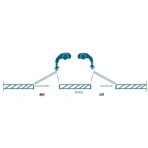 Door Frame Steel ๐ท4.5" (Flat Packed) Robmeg-HD ๐1.0๐๐-Right-