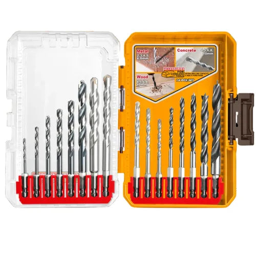 Drill Bit Set Wood Steel Masonary iNGCO-