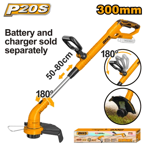 Edge Trimmer Cordless 20π iNGCO-Tool Only-