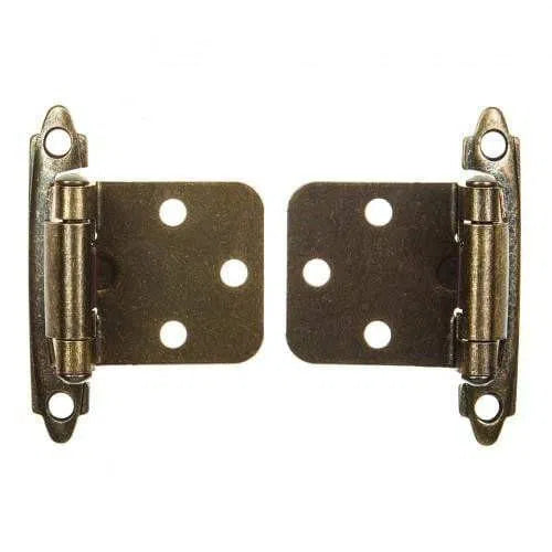Hinge Knuckle Self Closing Pair-Antique Brass-