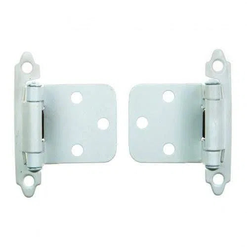 Hinge Knuckle Self Closing Pair-White-