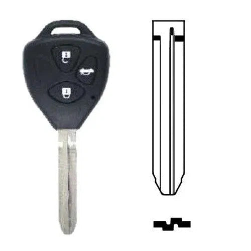 Key FOB TOYOTA Case-3 Button(TOY43)-