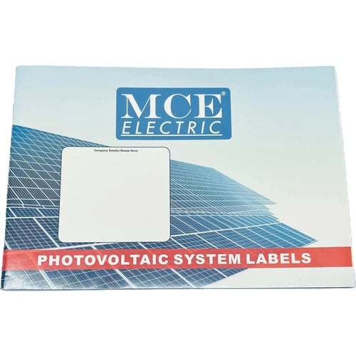 Label Book for Photovoltic System-