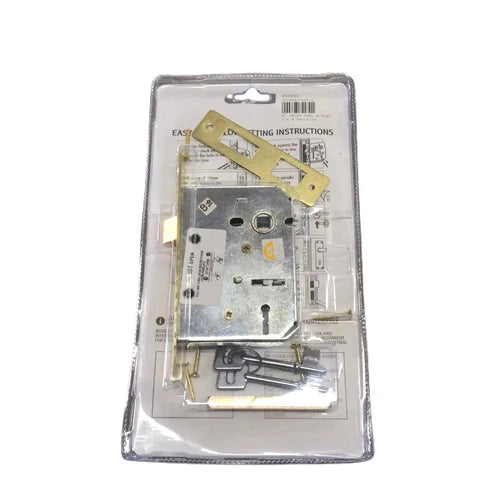 Lockset Georgian 8" Keyhole-Chrome Plated-