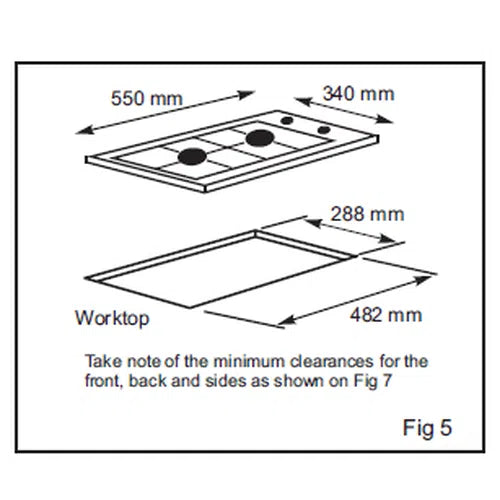 LPG Gas Hob Stainless Steel 2 Burner Totai-