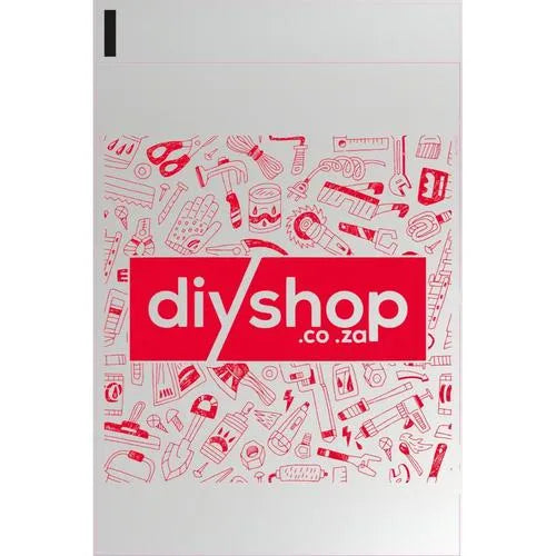 Mailer Bag 50μ𝑚 Branded diyshop.co.za-42x30𝑐𝑚-𝑝/100-Light Grey