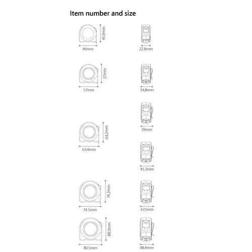 Measuring Tape Compress DEMASS-5m x 19mm-