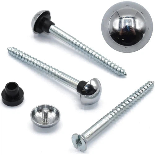 Mirror Screw with CP Dome Cap-40mm-each-