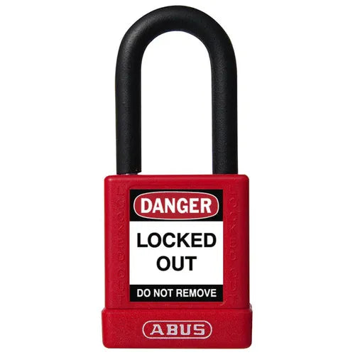 Padlock Danger Lockout Abus-40ππ (Keyed Alike005)-Red-