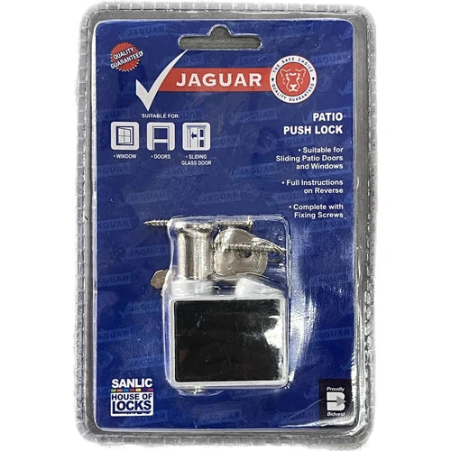 Patio Lock Press Pin Copydex Jaguar-Silver-