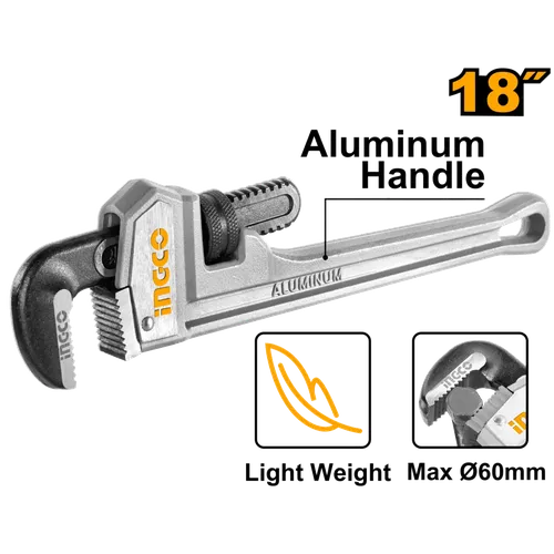 Pipe Wrench Aluminuim iNGCO-450ππ/18β-