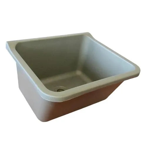 Plastic Wash Trough Single-Marble Grey-