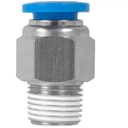 Push In PU Hose Adapter Male-4mm x 1/8"-