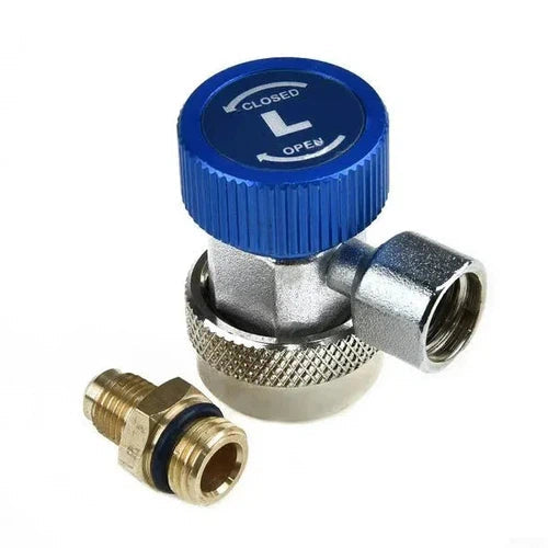 Refrigerant Quick Coupler R134a Single-Blue-