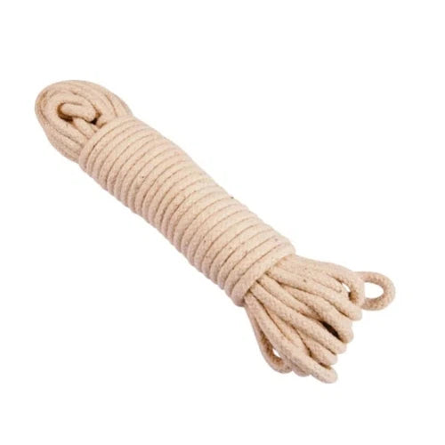 Rope Cotton Braid Sash Cord-⌀5𝑚𝑚 x 𝐿30𝑚-Cream-