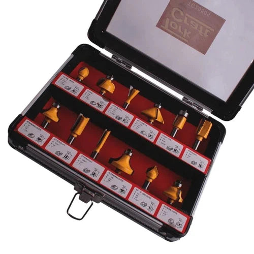Router Bit Set 12pc Tork Craft-