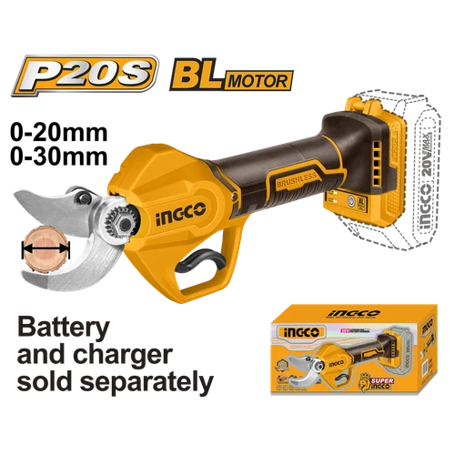 Secateurs Cordless 20π iNGCO-Tool Only-