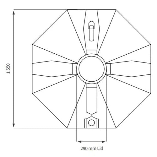 Septic Tank JoJo-1250ℓ-Black-