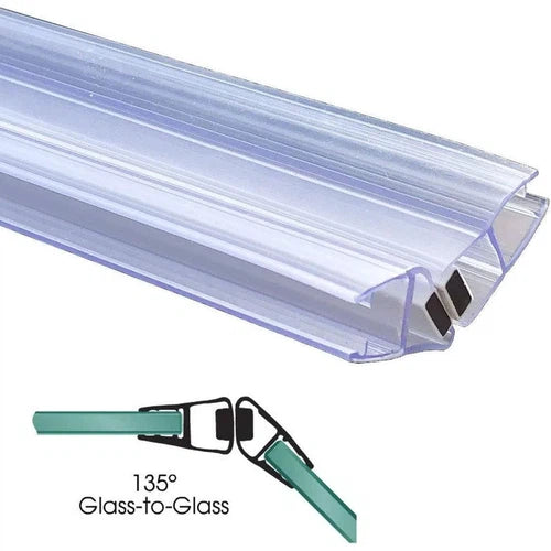 Shower Door Magnetic Seal Strip 135°-𝑇5-6𝑚𝑚 x 𝐿2𝑚-