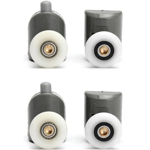 Shower Door Square Corner Slidingⓓ-Chrome/Clear-