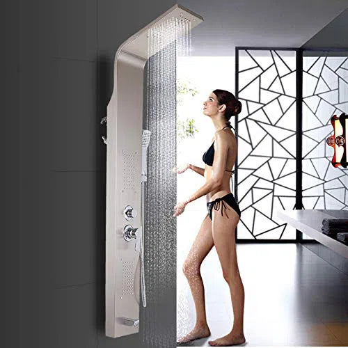 Shower Panel Complete-Chrome-