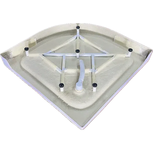 Shower Tray Curved Corner Fibreglass-800x800ππ-White-