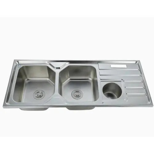 Sink Drop In Double Bowl End & Tidy-